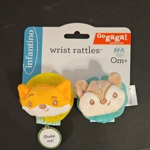 Go Gaga Collection Baby Wrist Rattles. NWT